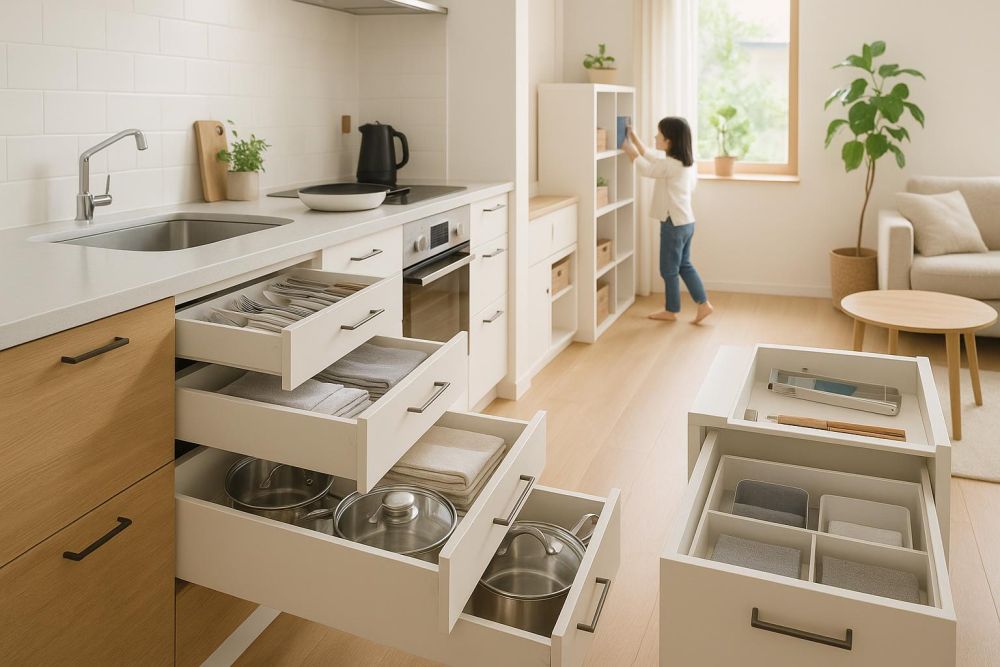 抽屜高度設錯用超難！3大尺寸對照表一次搞懂，收納動線順10倍