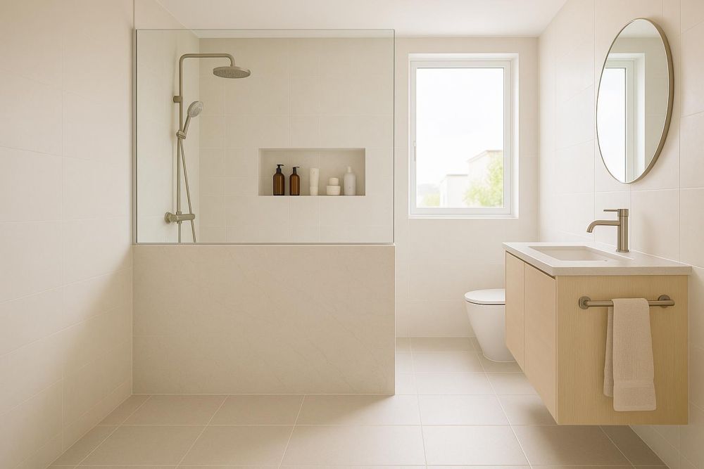 浴室太擠?加『半牆設計』空間感翻2倍、收納多3倍,99%新手忽略!