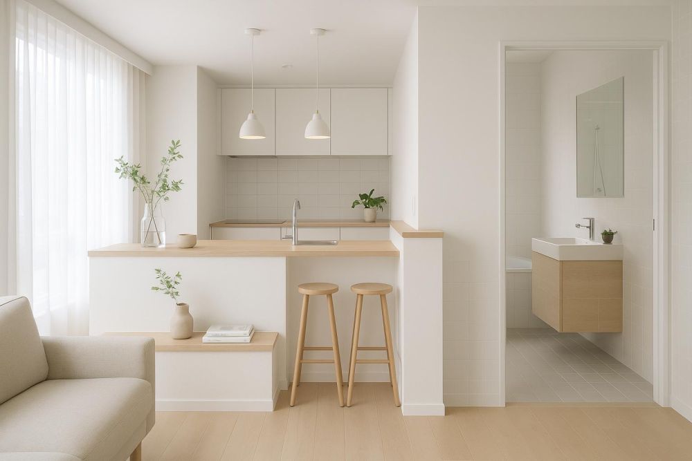 半牆高度多高才實用？只差10公分，客廳廚房浴室收納與動線大升級！