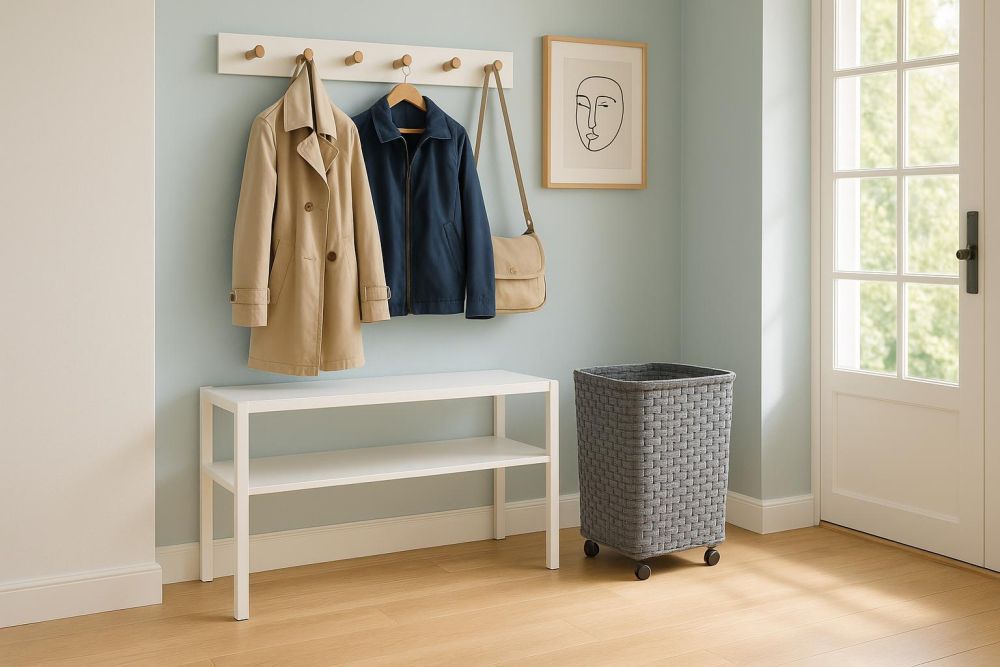 沒玄關也能有汙衣區？室內設計師教你3招，小空間收納翻倍不擁擠