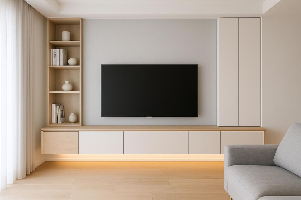 電視櫃做錯客廳秒變小！2025年這樣規劃，空間放大1.5倍、收納翻倍