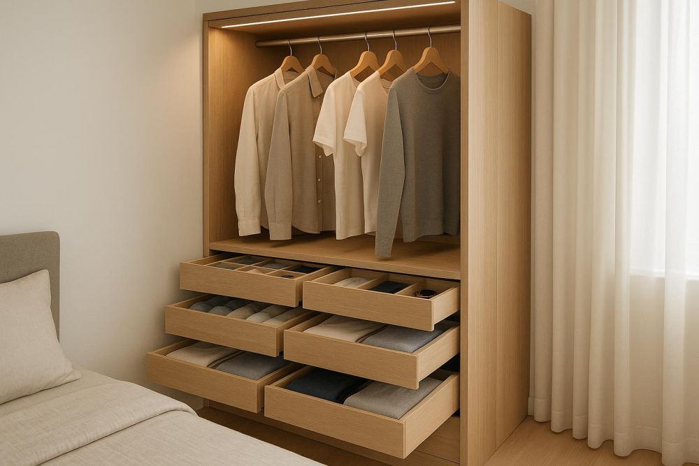 抽屜衣櫃只要多做『這1設計』，收納量激增2倍、衣物分類秒整齊