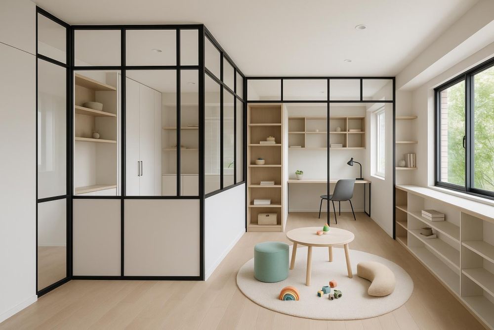 舊屋、兒童房或多功能區?輕鋼架隔間『這5種做法』空間靈活翻倍,收納動線一次解決