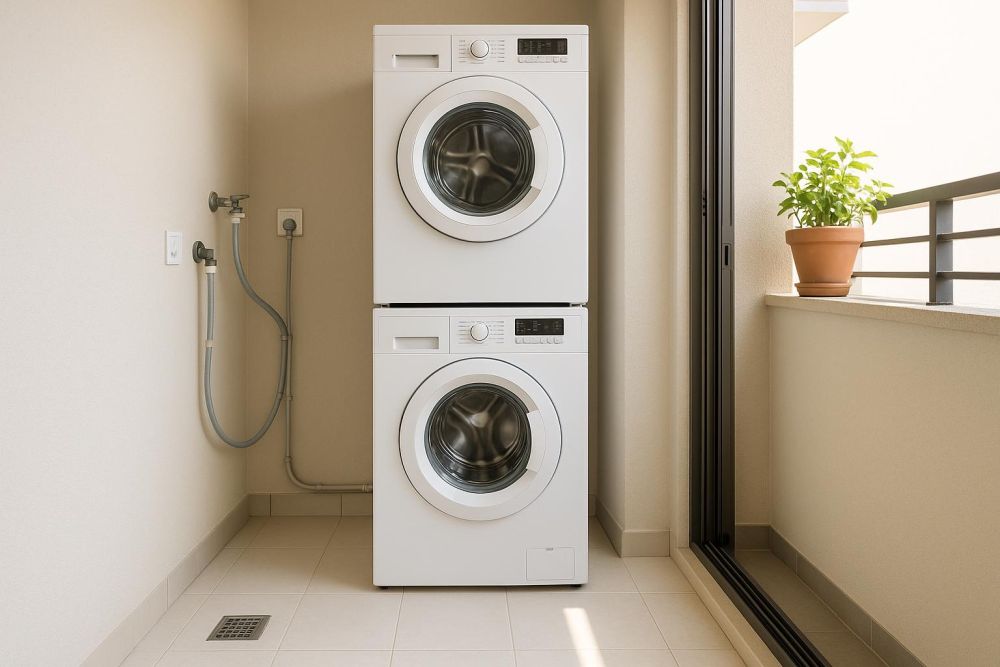 洗衣機、烘衣機同放陽台?排水孔沒這樣設計,小心積水發臭坑慘你!