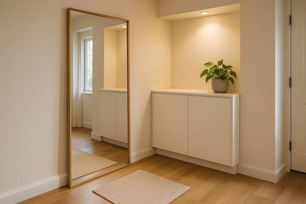 玄關鏡子裝錯位置,光線秒變暗?裝修師傅曝『這3招』讓空間增亮2倍