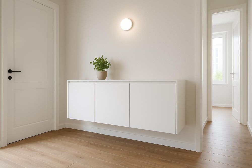 玄關櫃懸空別亂做！3個常見錯誤讓家亂2倍、空間縮水1坪