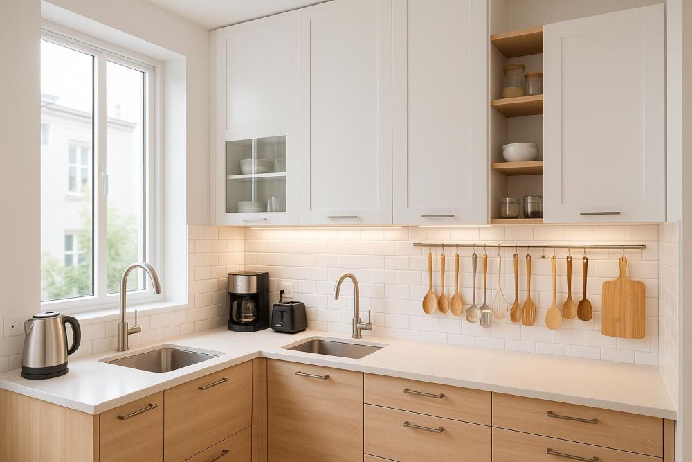 小宅廚房不壓抑!這5個規劃細節收納增3倍、動線空間大翻倍