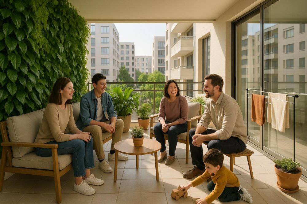 陽台別再一戶一間!全球共用陽台設計案例大公開,社會住宅空間利用翻3倍美感再升級