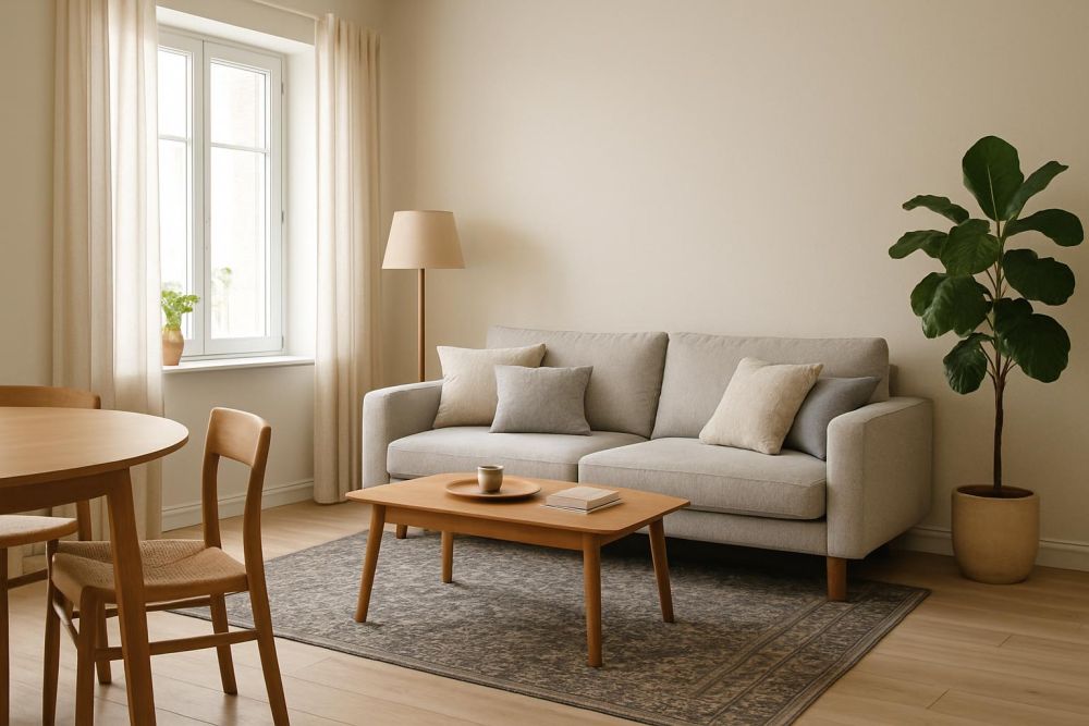 地板顏色太淺超難搭?5大搭配技巧,不怕空間顯髒顯亂