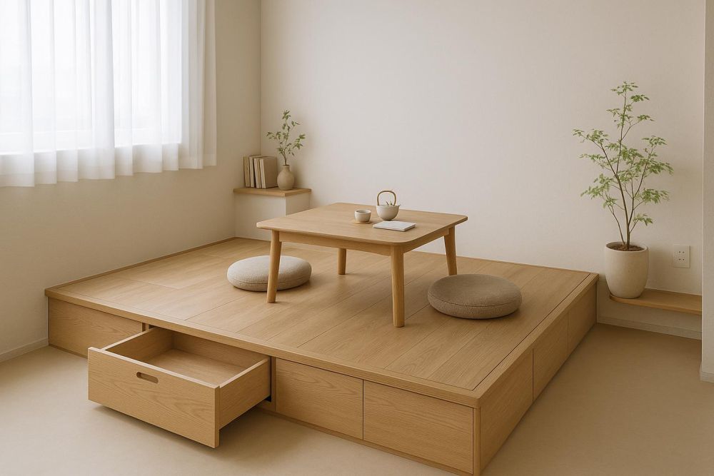 和室高架地板只用來收納太浪費！5種功能設計空間翻2倍，動線、舒適度大提升