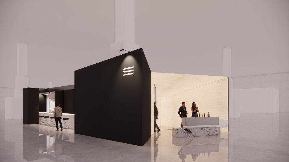 建材展變身沈浸式光影酒吧!Saiens 首發家居品牌「hos」,以「一粒砂的旅程」顛覆石材想像