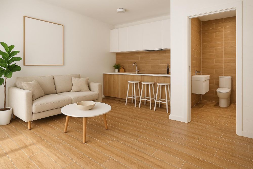 地板、牆面都能用?木紋磚『這5處』應用,提升質感、省錢又好打理!