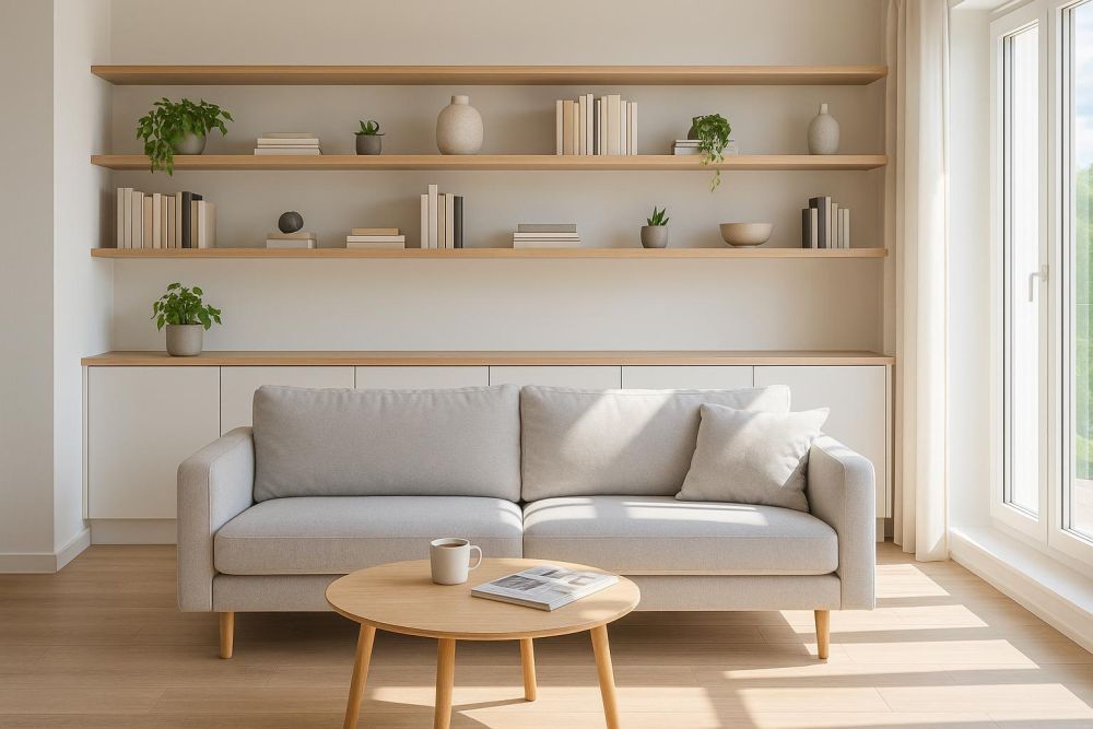 沙發背牆櫃子別再做滿！2025年「這設計」客廳收納多1倍、空間激增