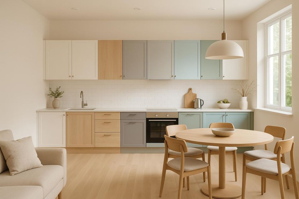 櫥櫃門板顏色這樣搭！3大配色法則＋選色地雷，小空間瞬間放大、家居質感升級