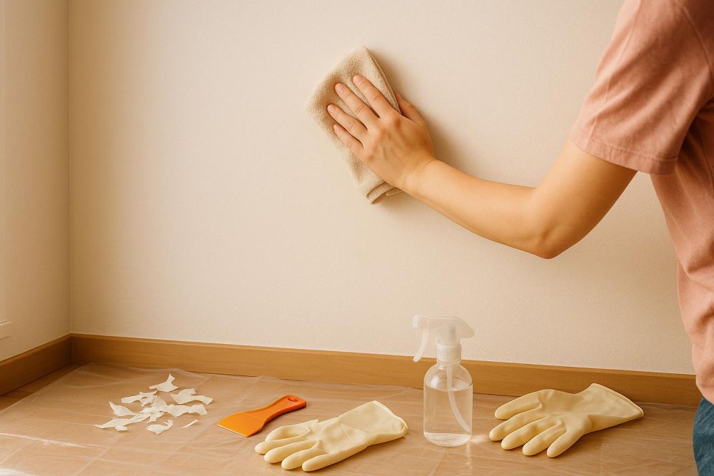 牆壁貼紙殘膠清除超難？5招輕鬆去除泡棉膠、陳年膠帶不傷牆面，還原潔淨表層