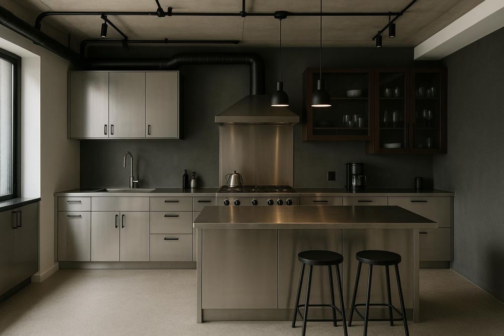 傳統廚房過時？不鏽鋼工業風設計5大優勢，收納翻倍、清潔超省力！