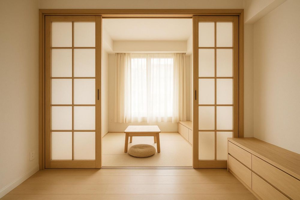 小空間別再做隔牆！和室拉門這樣裝，瞬間多出2倍機能、收納翻倍