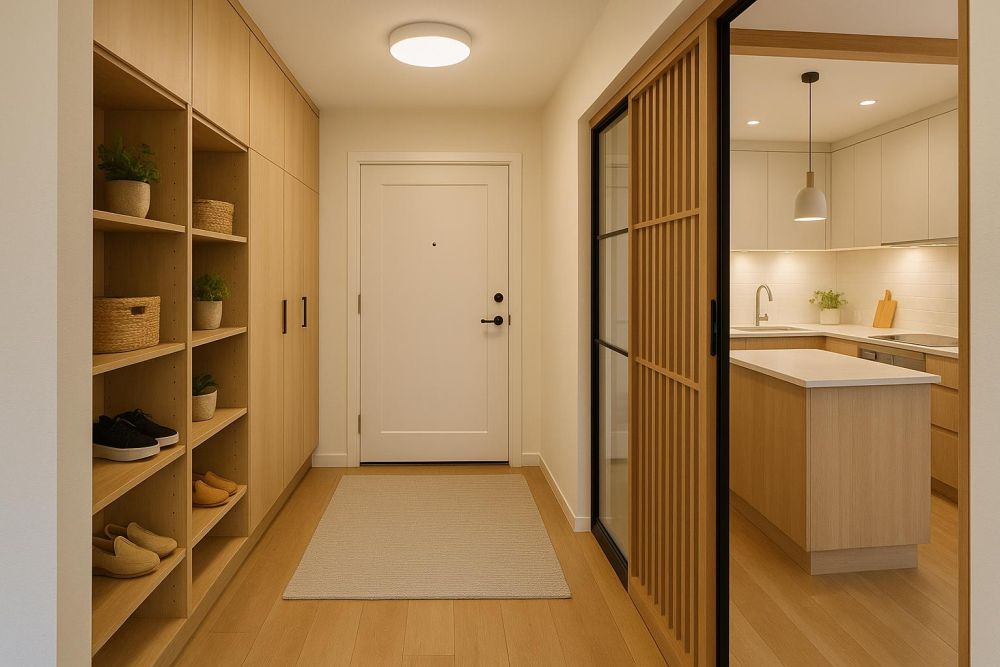 廚房在門口很尷尬？空間設計3招，收納多2倍、動線不卡手