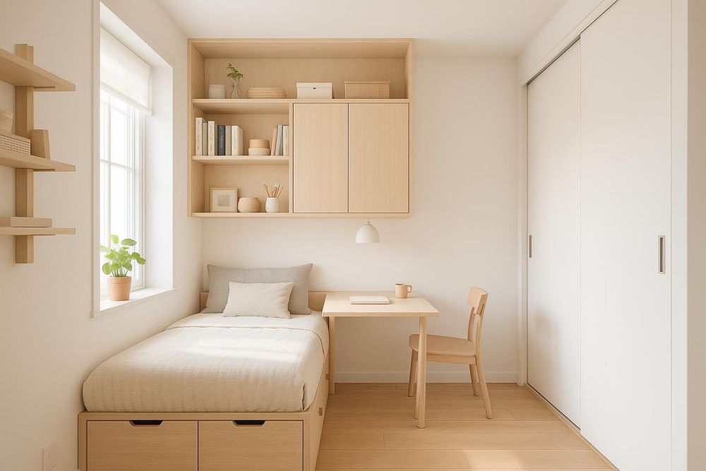 小臥室容量激增3倍!2025年最強高機能設計一次學會,收納睡眠全滿分