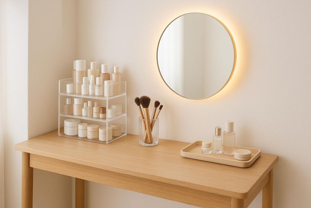 MUJI化妝台做對這4處，收納翻3倍、桌面秒變有序！