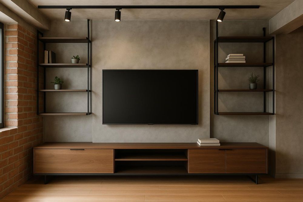 工業風電視牆別只看外型！這5處沒做好，效果差1倍、收納少一半