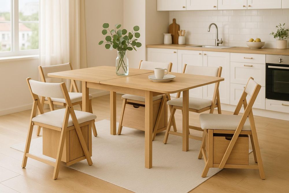 餐廳太小坐不下？2026年激推12款高坪效餐桌椅，空間省一半、收納增3倍