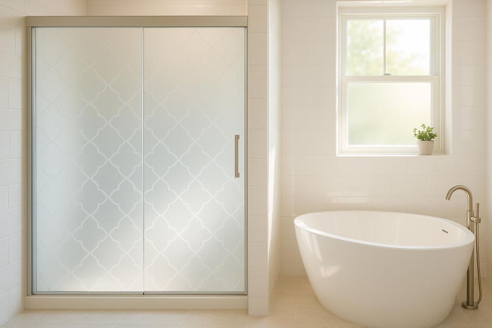 浴室玻璃貼膜沒做後悔!防水防霉再加1層,清潔省2倍、私密性翻倍