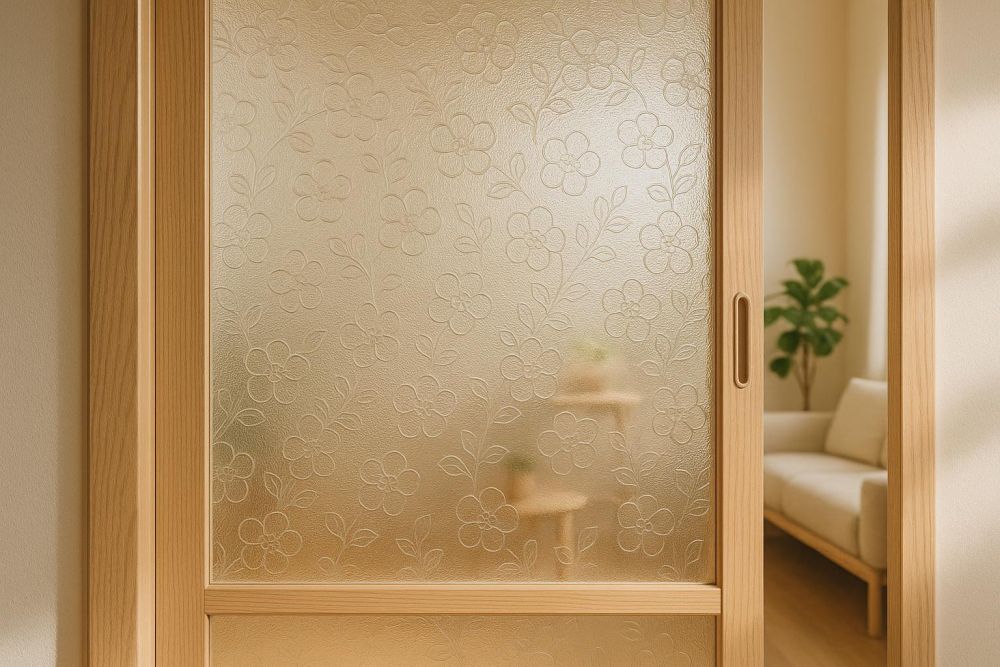 裝潢沒用『海棠花壓花玻璃』超可惜！這5種設計一秒美翻，全屋採光與隱私提升3倍