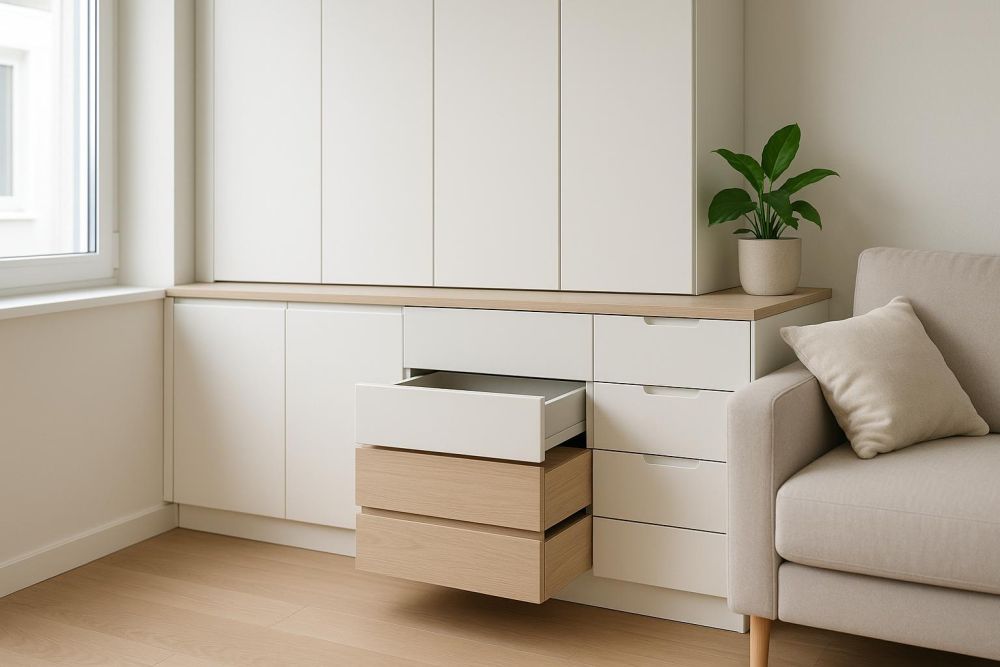 無把手抽屜真的實用嗎？3大優缺點＋系統櫃設計重點一次看懂