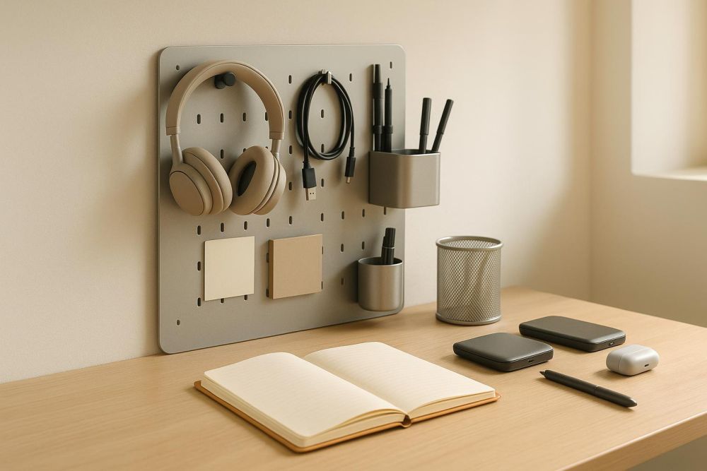 辦公桌亂糟糟？『這招』磁吸收納板完美整理，桌面多出2倍工作空間