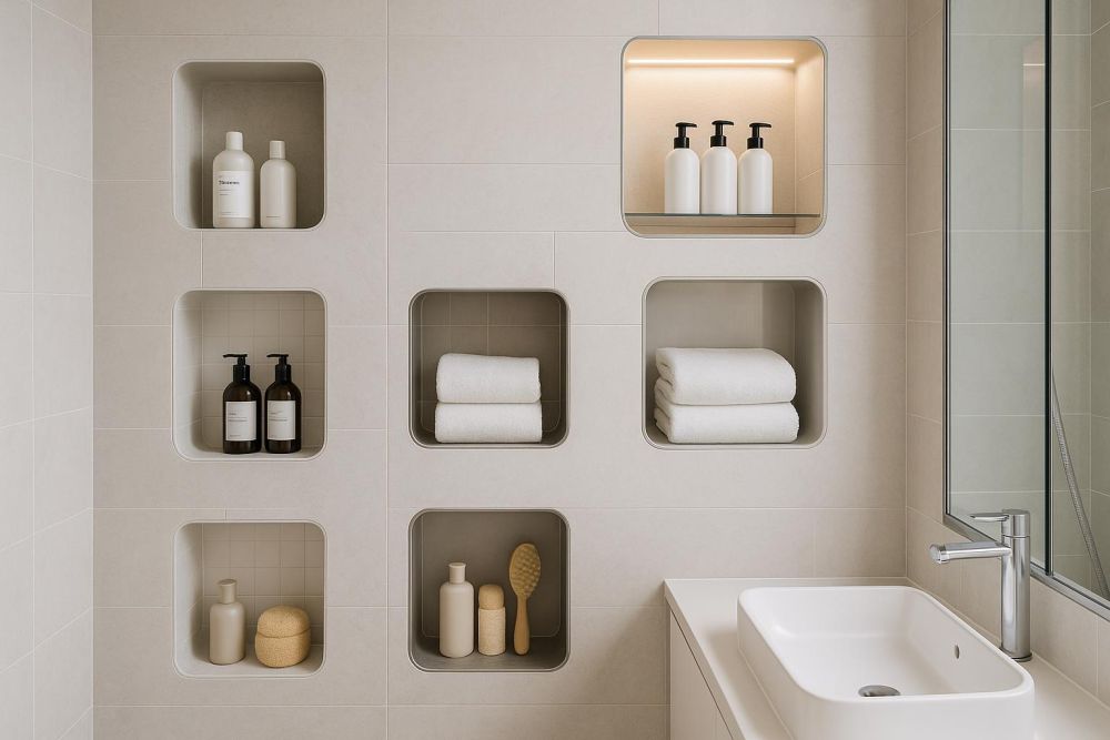 浴室壁龕超難用?5大設計地雷沒避開,收納反而變失控
