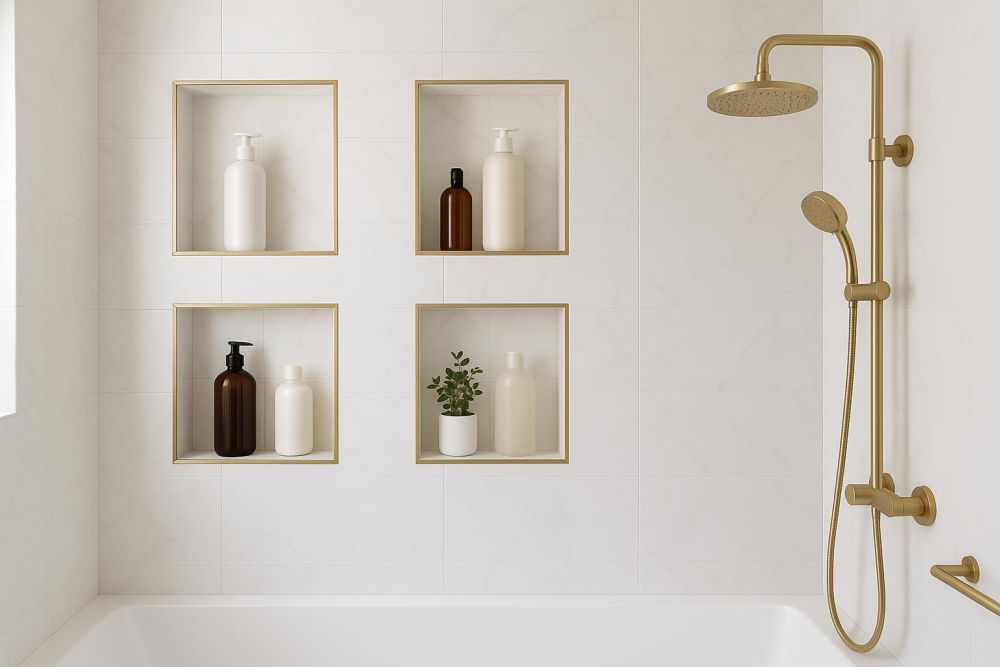 浴室雜物難收納？水電師傅曝『這個壁龕設計』，空間激增2倍、不怕亂