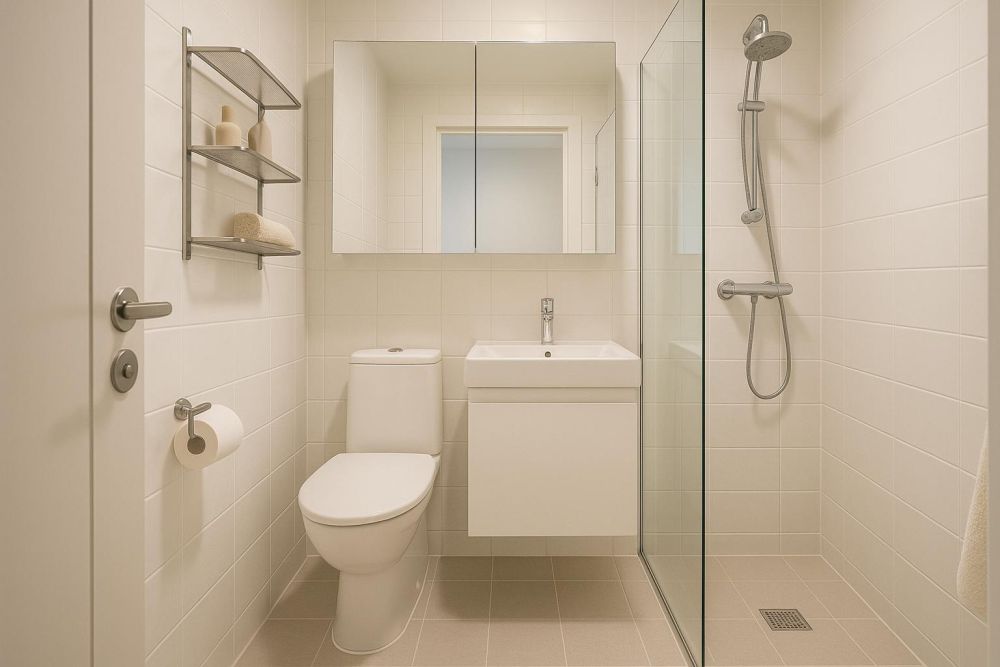 1坪浴室也能乾濕分離！這設計收納翻倍、再小也能好用