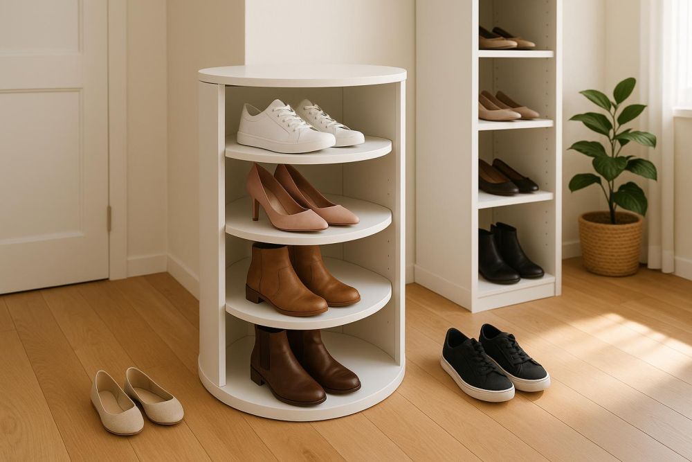 旋轉鞋櫃這5大缺點超實用卻藏地雷！收納量竟不到一般鞋櫃一半？選購前必知