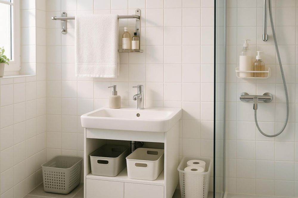浴室太小好擁擠?這5個收納設計讓空間放大2倍,乾淨好整理不雜亂