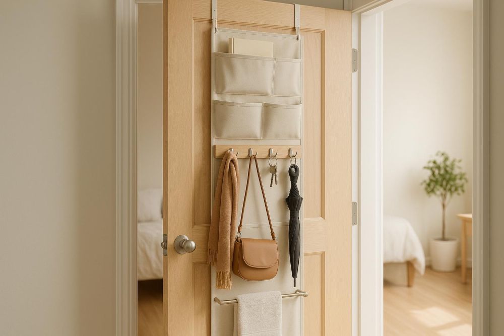 門後空間別浪費!2026門後收納這樣做,小家多出2倍置物量