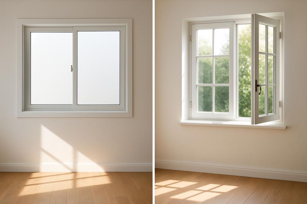 還在糾結選窗戶？選錯窗型氣密、通風差超後悔！橫拉窗VS推開窗全方位對比，這6點差超多