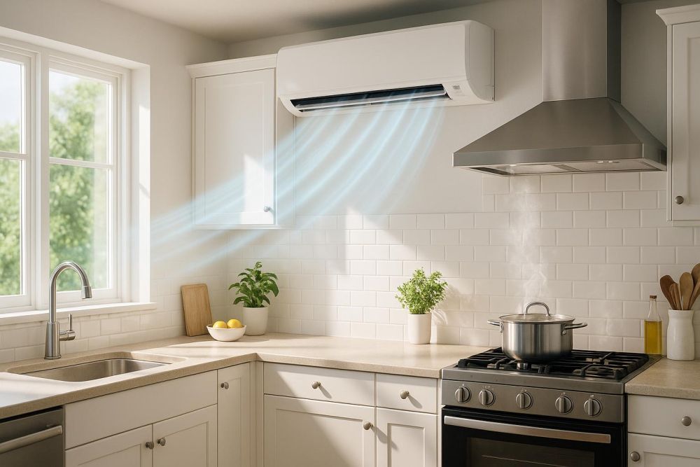 廚房熱到出汗？裝『專用空調』1招，做菜不流汗、夏天也清爽！