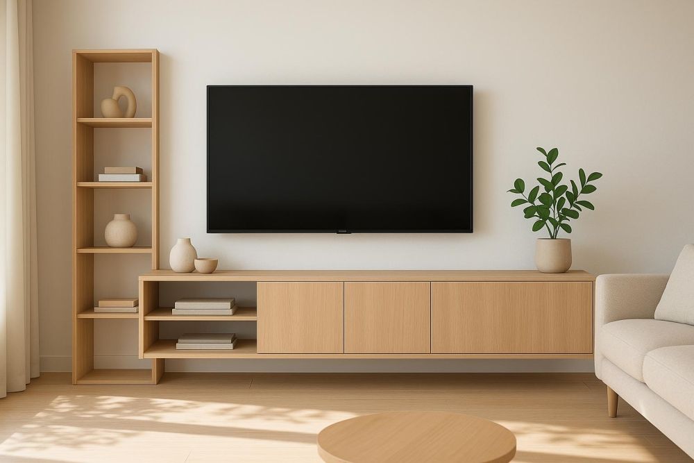 電視櫃別做滿！做對3件事，空間放大2倍、收納力翻倍更好用