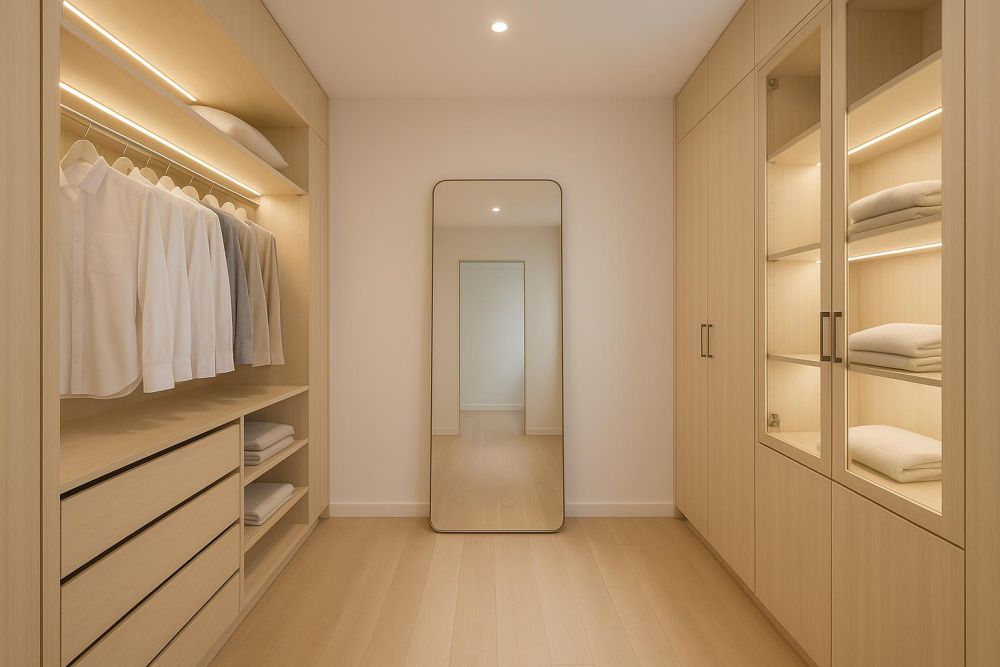 更衣室只要多這『1處設計』,收納激增2倍、質感秒升級!