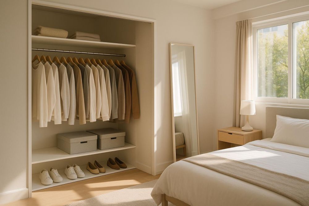 小空間衣櫃別做封閉式!改用開放式設計,收納量翻兩倍、臥室立刻放大