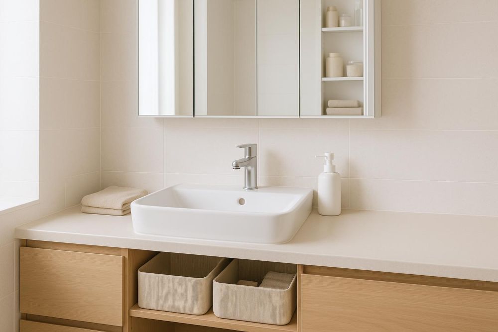 洗手台別只顧外觀！這樣設計收納多1倍、小物不雜亂，空間瞬間大升級