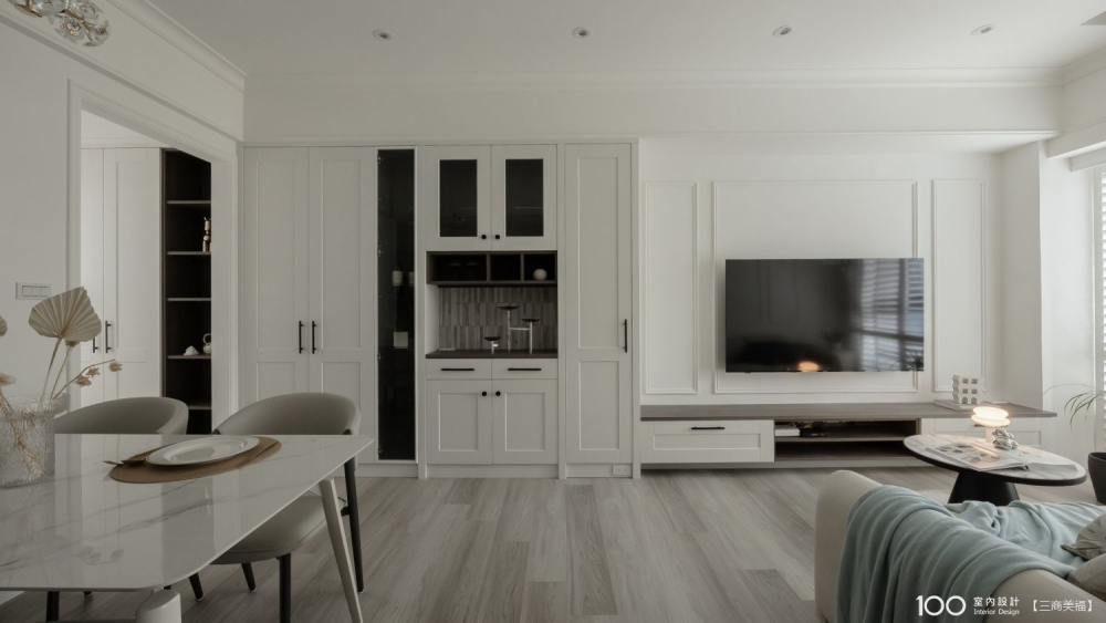 19坪簡約色彩搭配優雅線板，實現夢想中的美式風格宅！