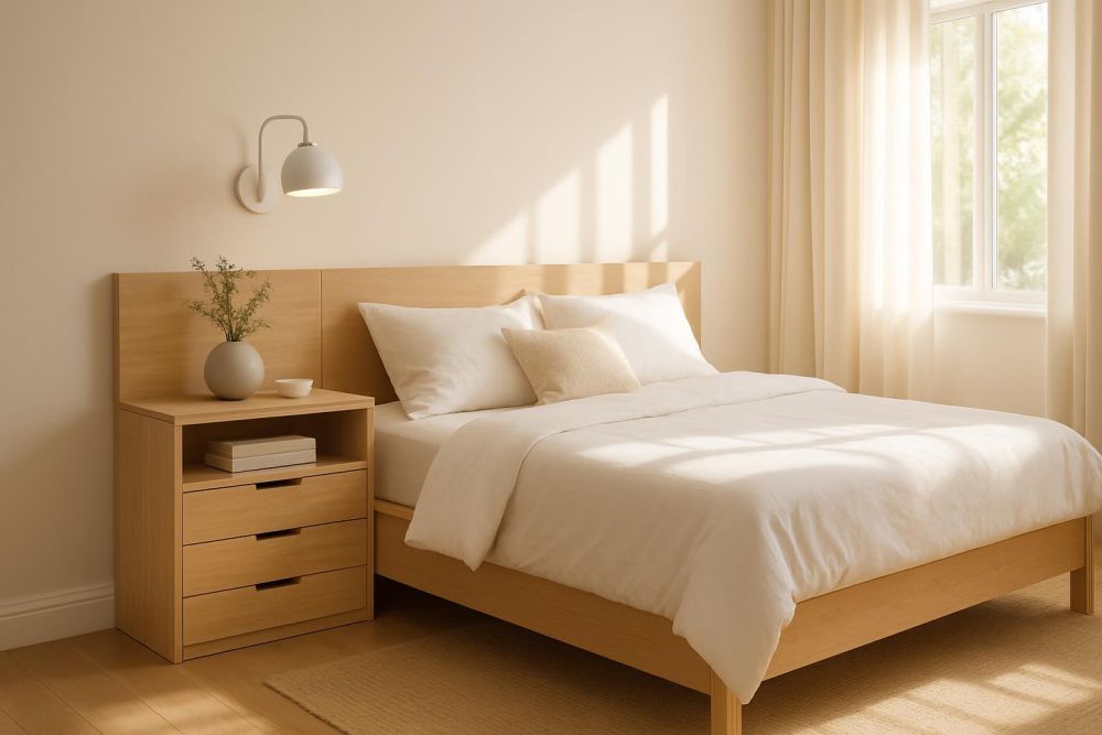 臥房太小衣物無處收？「這招」整合床頭櫃，收納翻3倍、空間瞬間放大