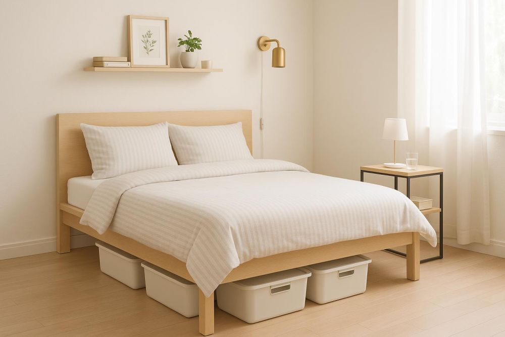 床頭櫃整排反而變收納黑洞？小房間快改這個位置，空間激增3倍！