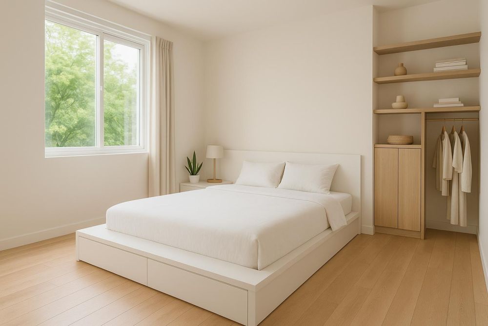 小臥室別買床架！換地台床空間增1倍，動線收納全面升級