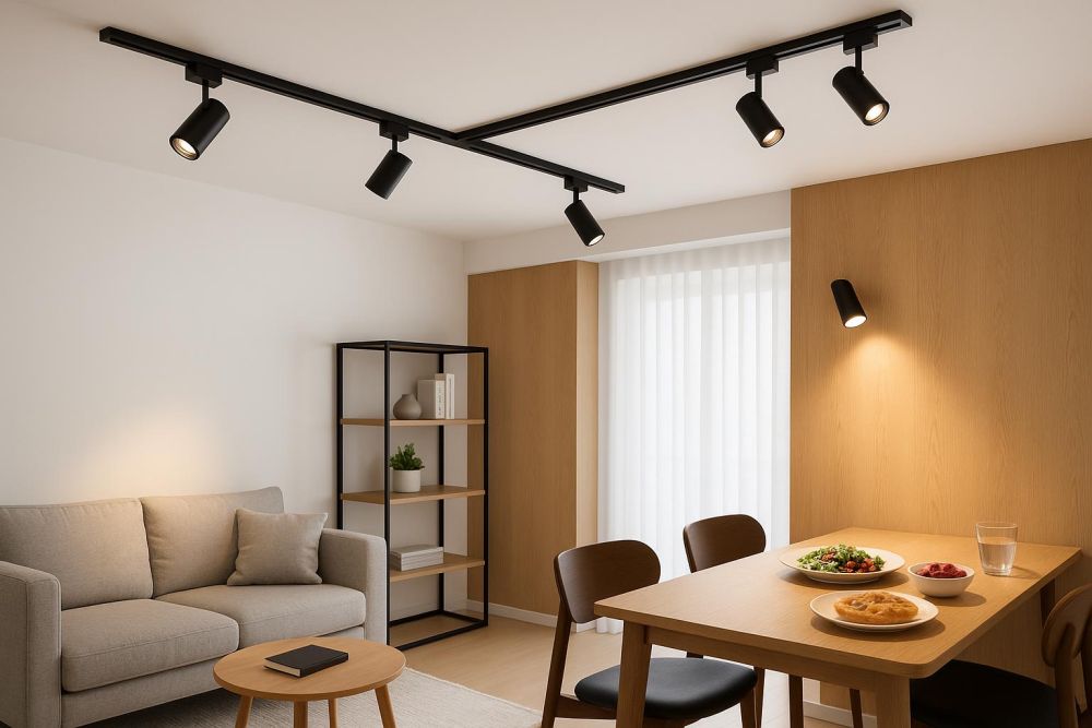 軌道燈只會直裝好浪費!2026最新設計5招,空間氛圍美3倍、照明升級不踩雷