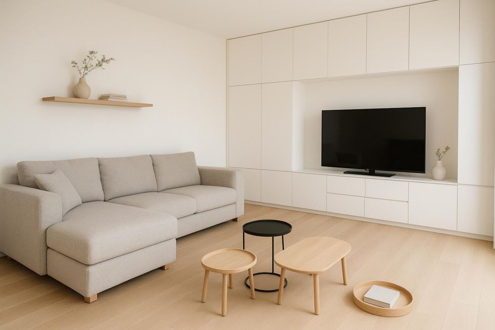 別擋中間放茶几！2026客廳新設計，這5招收納翻倍空間大3倍