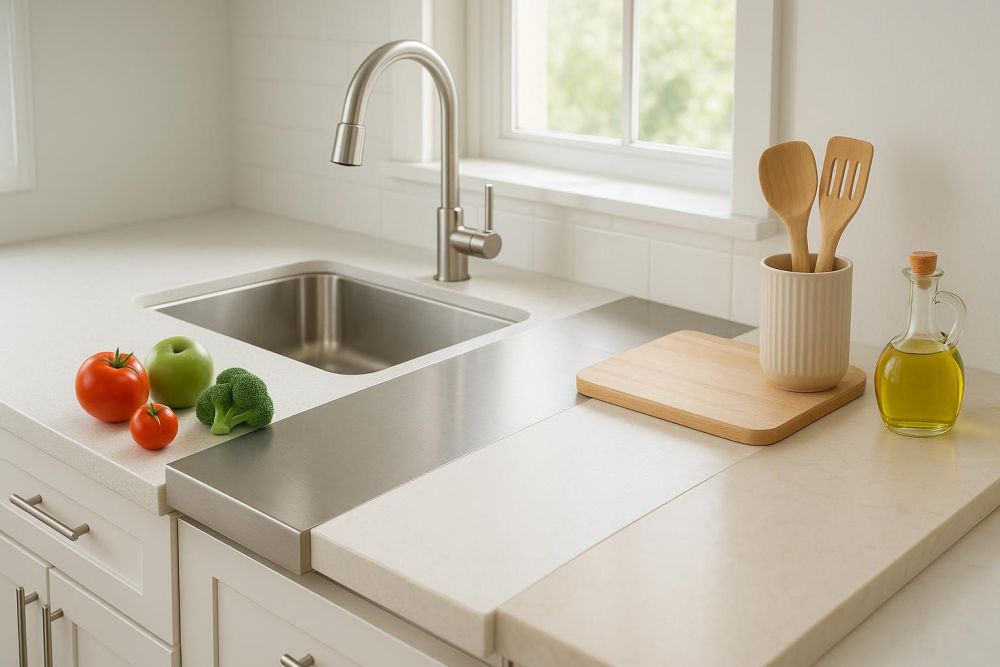 流理台檯面怎麼選？5大材質優缺點、價格一次對比，新手必看防踩雷