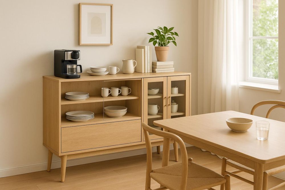 小戶型收納翻倍！餐邊櫃這樣設計，空間多出2倍還更好用